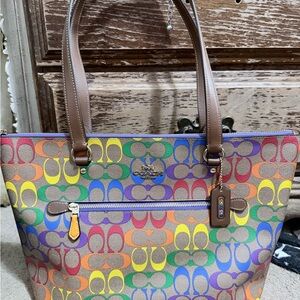 Coach Vibrant Multicolor Tote Bag
